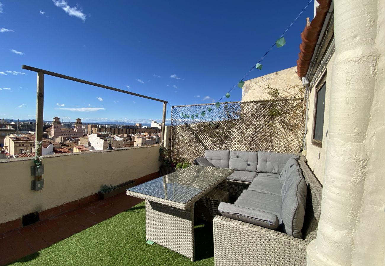 Apartamento en Tarragona - TH113-Attic-La-Nau con Vistas al Mar y Terraza en Tarragona