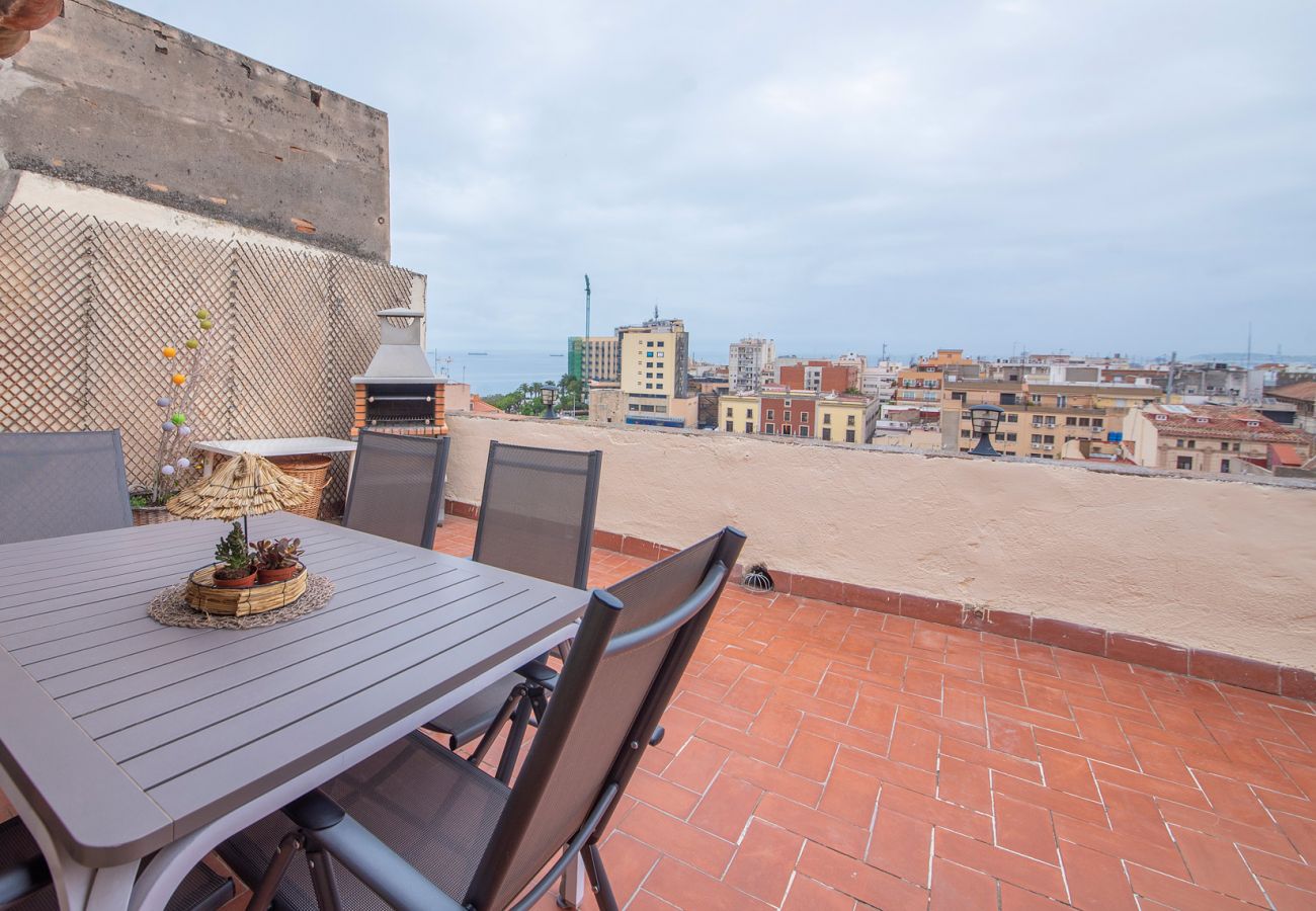 Apartment in Tarragona - TH113-Attic-La-Nau with Sea Views and Terrace in Tarragona