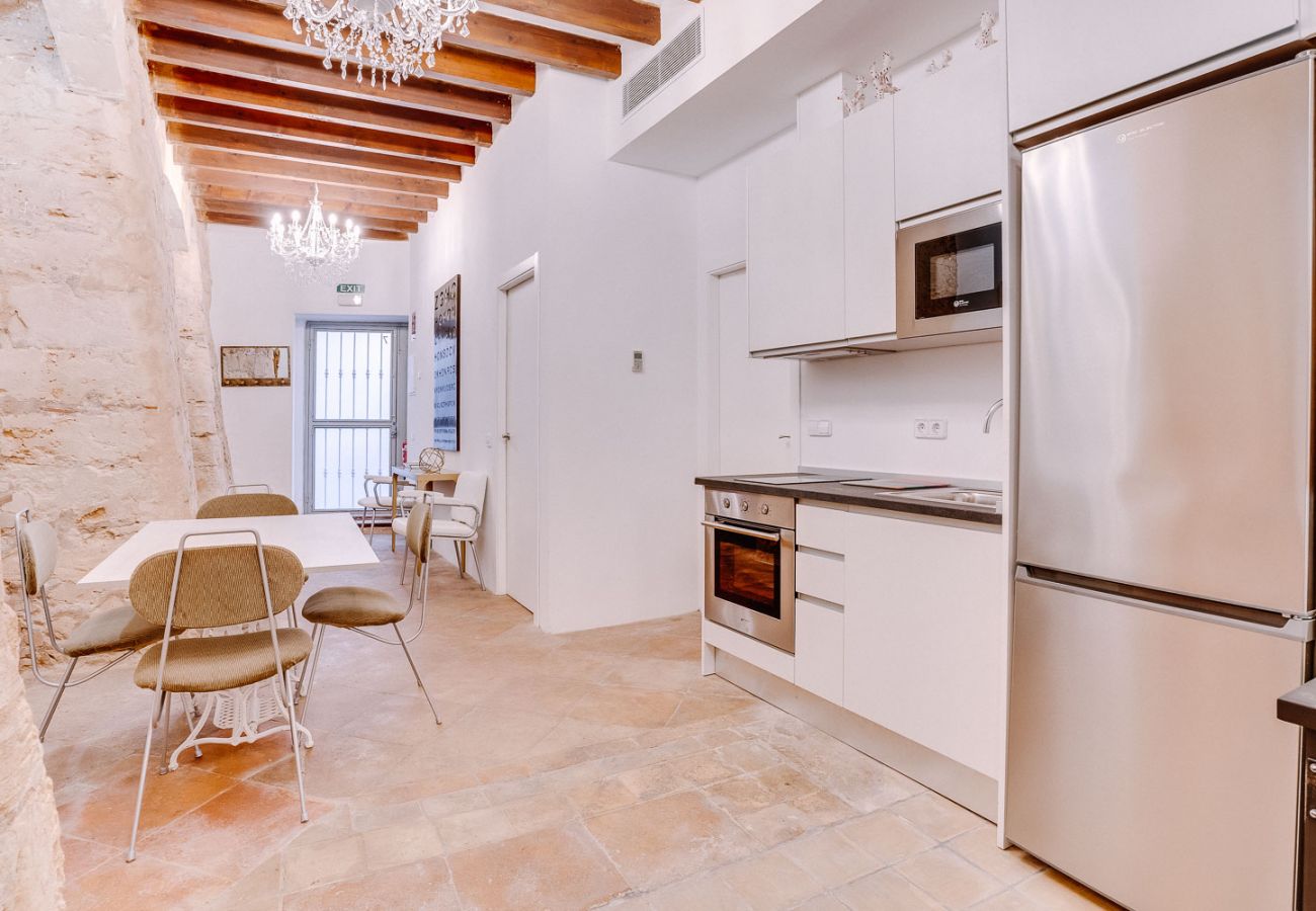 Kitchen Holiday apartment patio Palma de Mallorca