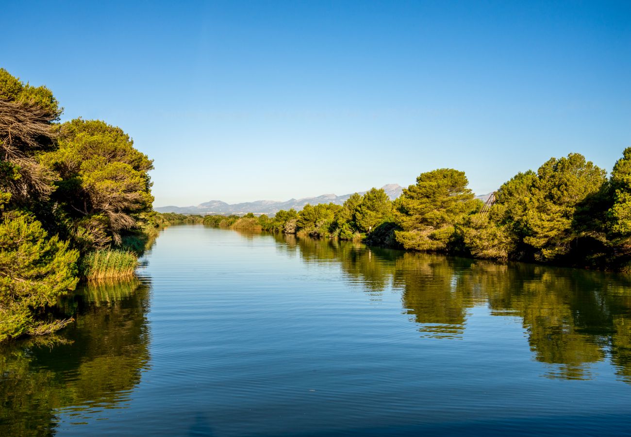 Особняк на Llubi - Sa Vinyota Gran 131 finca tradicional con piscina privada, jardín, aire acondicionado y WiFi