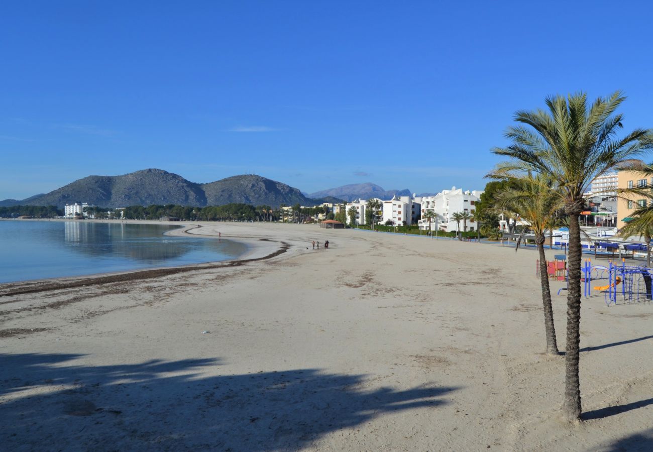 Апартаменты на Port d´ Alcudia - Pins-Tugores 134 acogedor apartamento en zona céntrica, balcón, aire acondicionado y WiFi