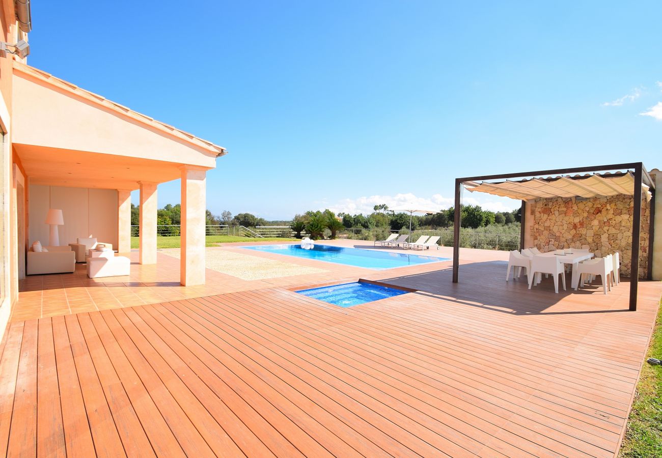 Вилла на Muro - Son Morei de les Penyes 007 lujosa villa con piscina privada, jacuzzi, ping pong, barbacoa y aire acondicionado