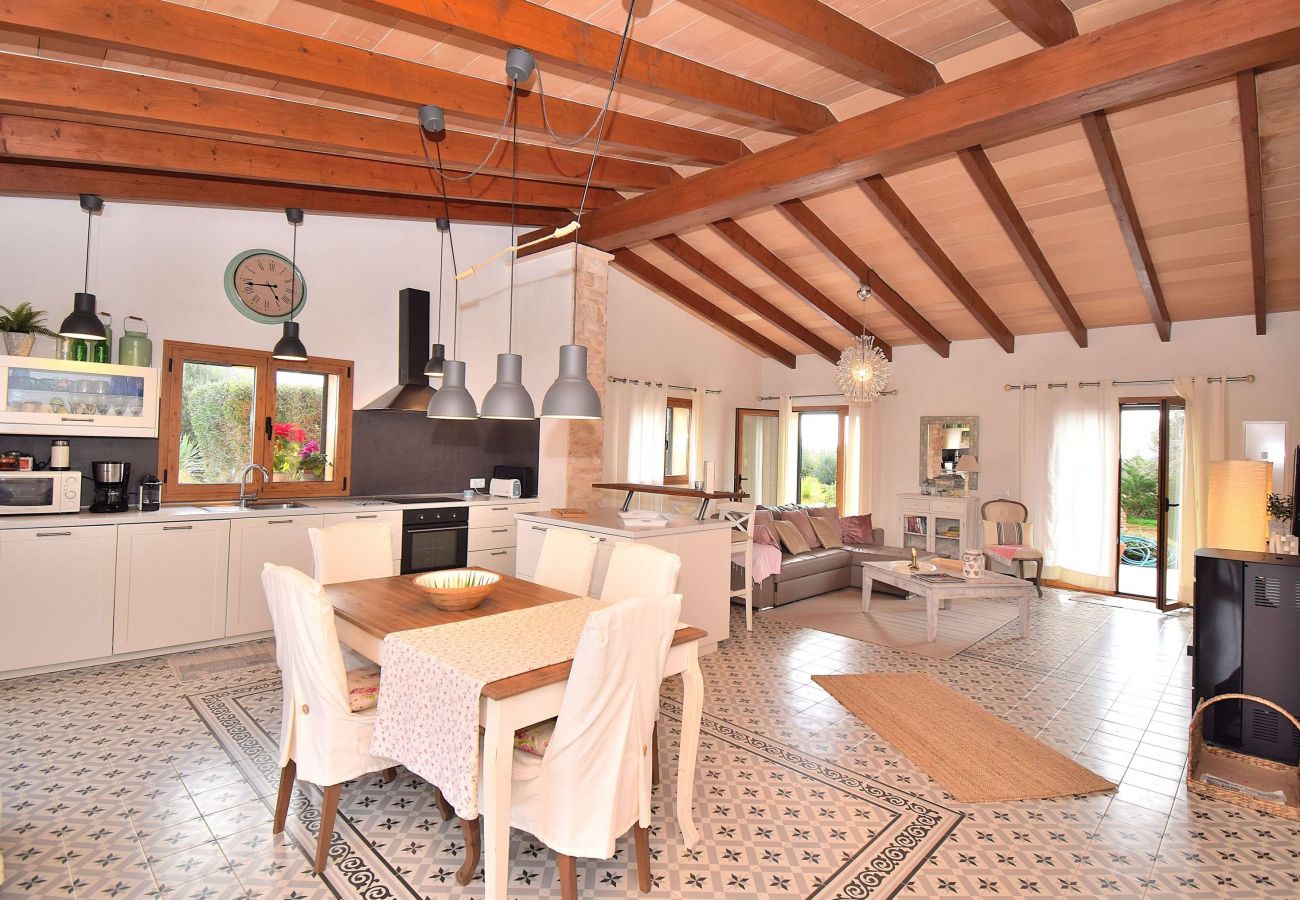 Вилла на Ses Salines - Can Xesquet Camí de Morell 169 maravillosa finca con piscina privada, terraza, aire acondicionado y WiFi